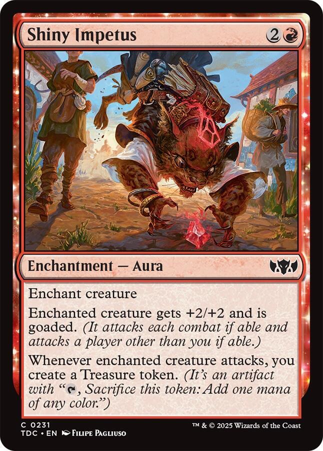 Shiny Impetus 231 card from Commander: Tarkir: Dragonstorm