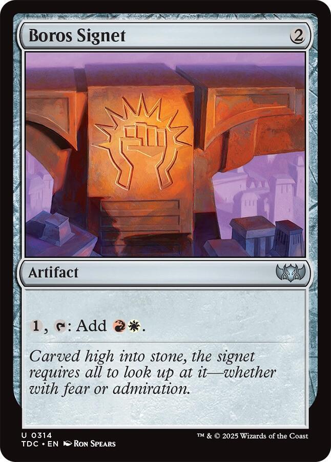 Boros Signet 314 card from Commander: Tarkir: Dragonstorm