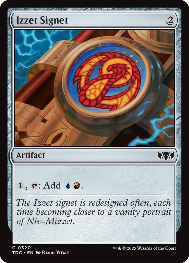 Izzet Signet 320 card from Commander: Tarkir: Dragonstorm