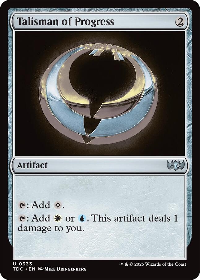 Talisman of Progress 333 card from Commander: Tarkir: Dragonstorm
