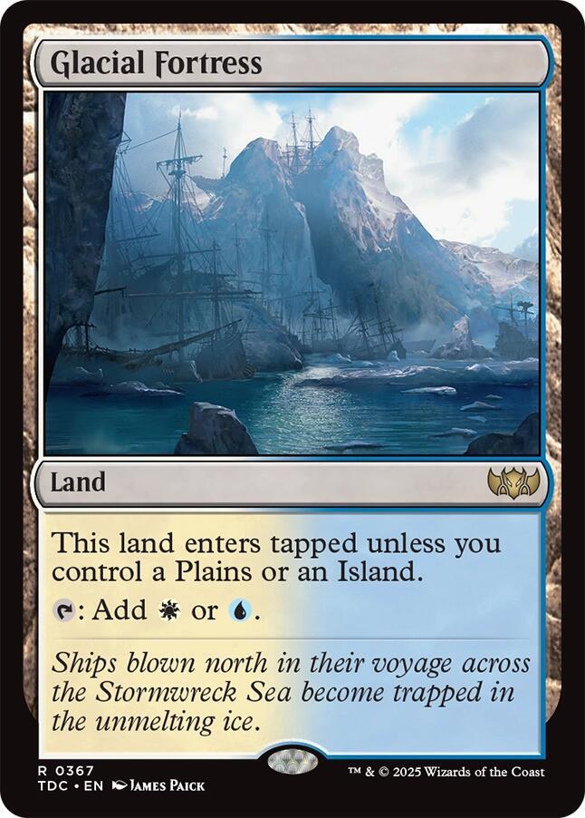 Glacial Fortress 367 card from Commander: Tarkir: Dragonstorm