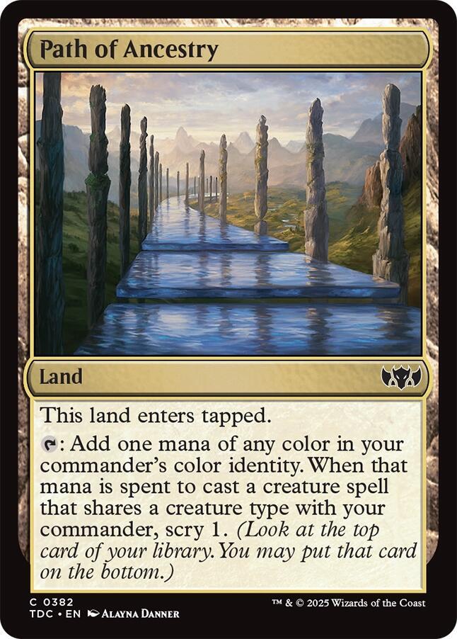 Path of Ancestry 382 card from Commander: Tarkir: Dragonstorm