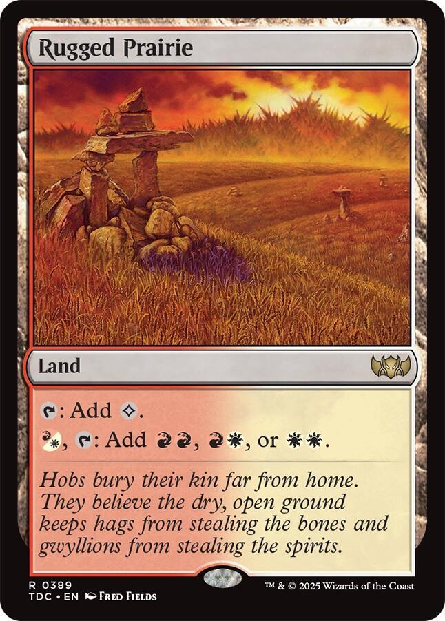 Rugged Prairie 389 card from Commander: Tarkir: Dragonstorm