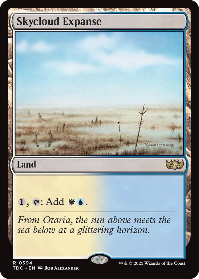 Skycloud Expanse 394 card from Commander: Tarkir: Dragonstorm