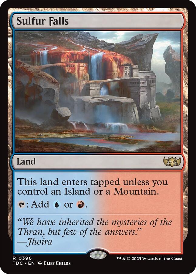 Sulfur Falls 396 card from Commander: Tarkir: Dragonstorm