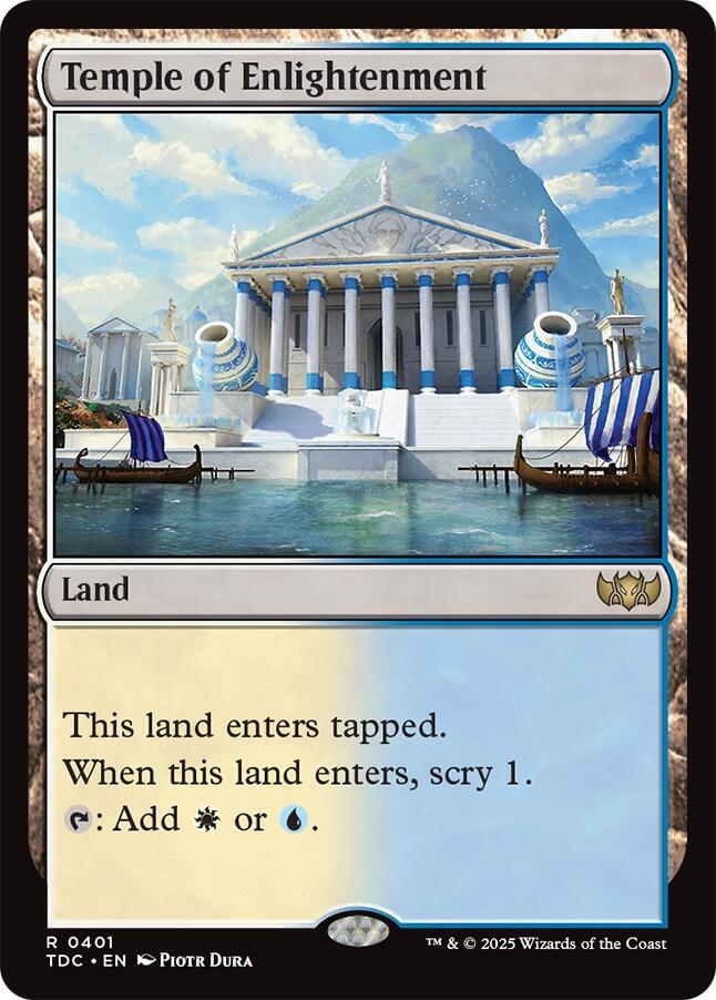Temple of Enlightenment 401 card from Commander: Tarkir: Dragonstorm