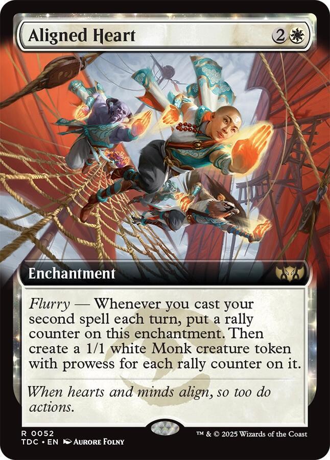 Aligned Heart (Extended Art) 52 card from Commander: Tarkir: Dragonstorm
