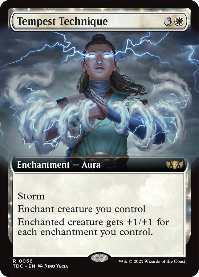 Tempest Technique (Extended Art) 56 card from Commander: Tarkir: Dragonstorm
