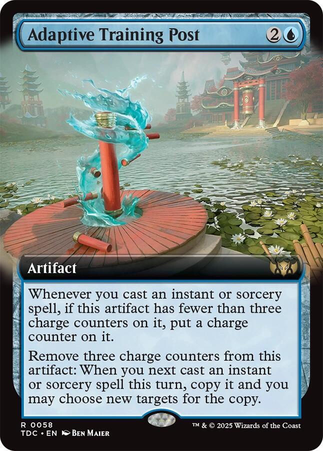 Adaptive Training Post (Extended Art) 58 card from Commander: Tarkir: Dragonstorm
