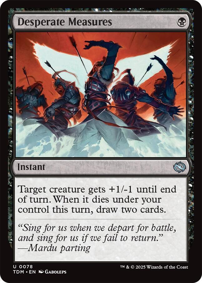 Desperate Measures 78 card from Tarkir: Dragonstorm