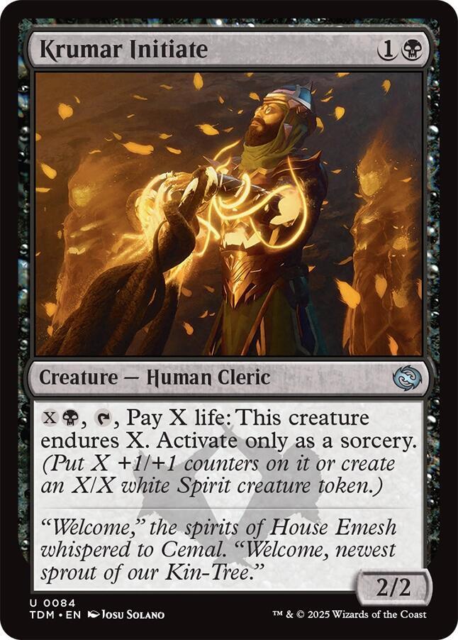 Krumar Initiate 84 card from Tarkir: Dragonstorm