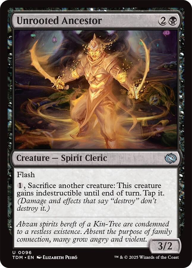 Unrooted Ancestor 96 card from Tarkir: Dragonstorm