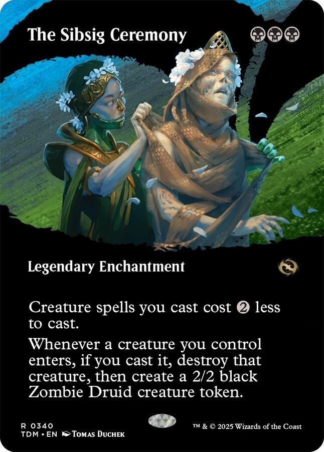 The Sibsig Ceremony (Borderless) 340 card from Tarkir: Dragonstorm