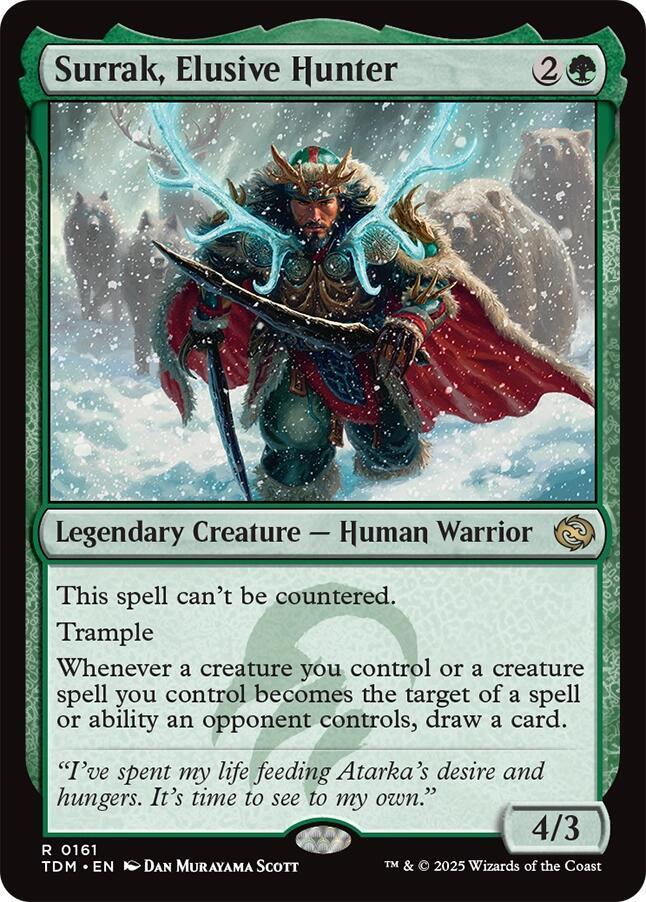 Surrak, Elusive Hunter 161 card from Tarkir: Dragonstorm