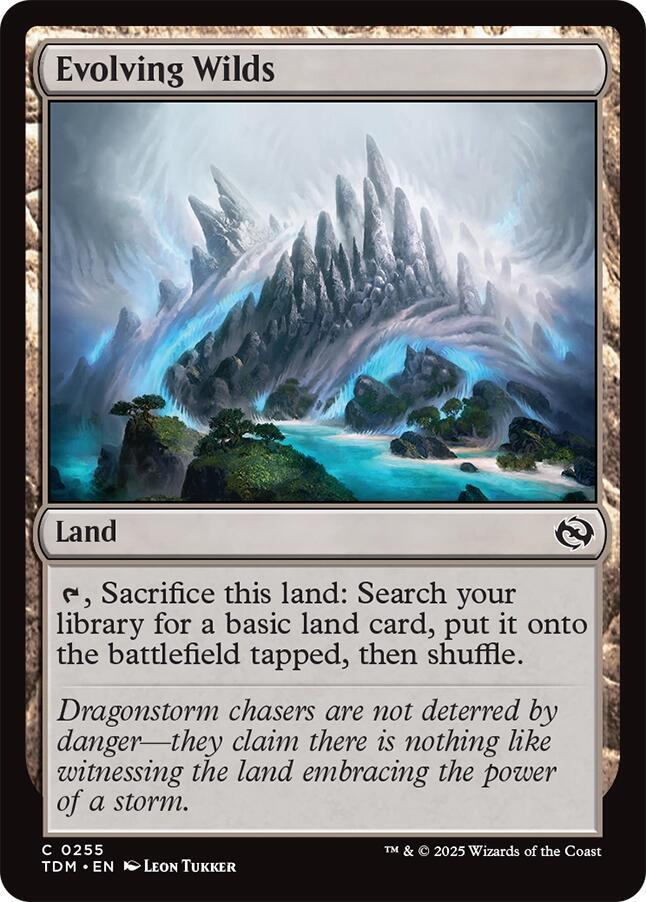 Evolving Wilds 255 card from Tarkir: Dragonstorm