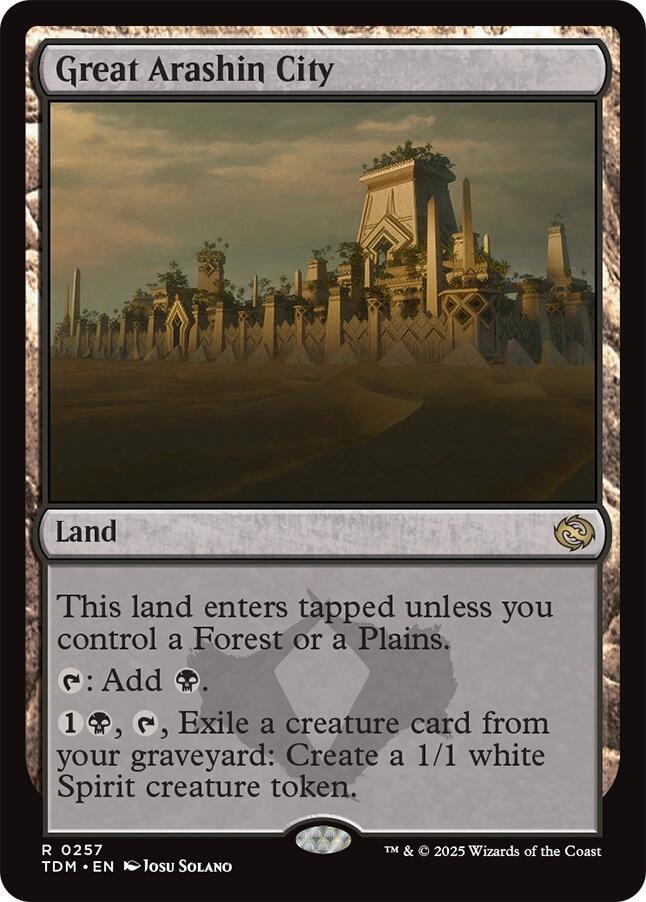 Great Arashin City 257 card from Tarkir: Dragonstorm