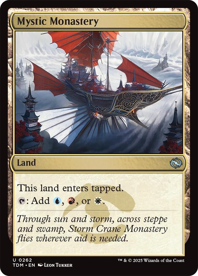 Mystic Monastery 262 card from Tarkir: Dragonstorm