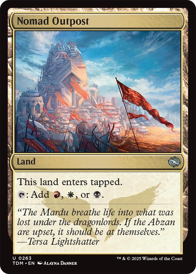 Nomad Outpost 263 card from Tarkir: Dragonstorm
