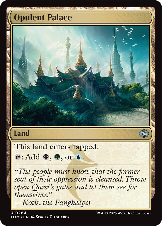 Opulent Palace 264 card from Tarkir: Dragonstorm