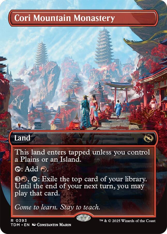 Cori Mountain Monastery (Borderless) 393 card from Tarkir: Dragonstorm