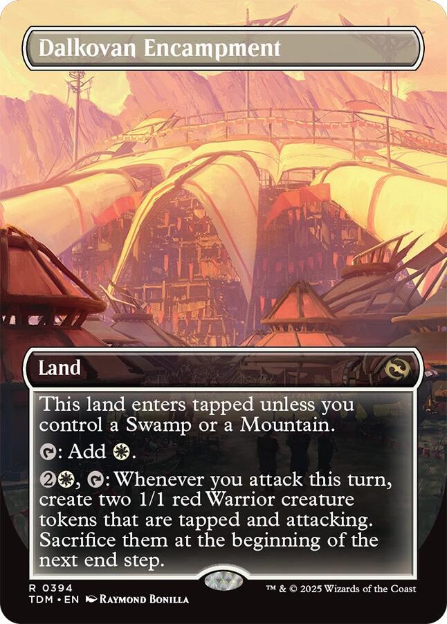 Dalkovan Encampment (Borderless) 394 card from Tarkir: Dragonstorm