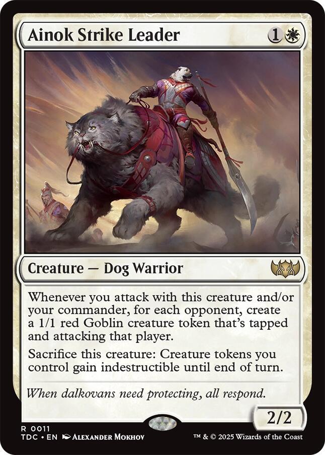 Ainok Strike Leader 11 card from Commander: Tarkir: Dragonstorm