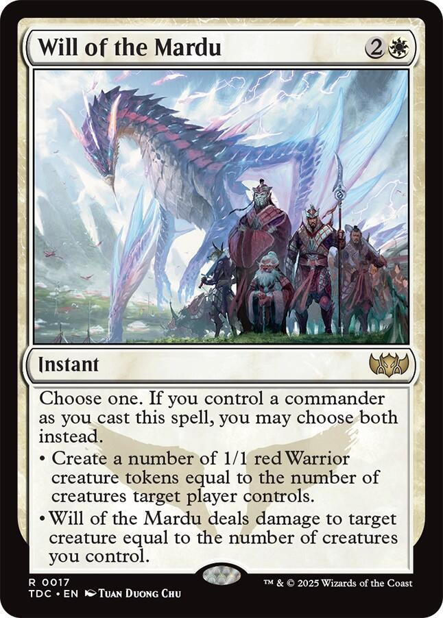 Will of the Mardu 17 card from Commander: Tarkir: Dragonstorm