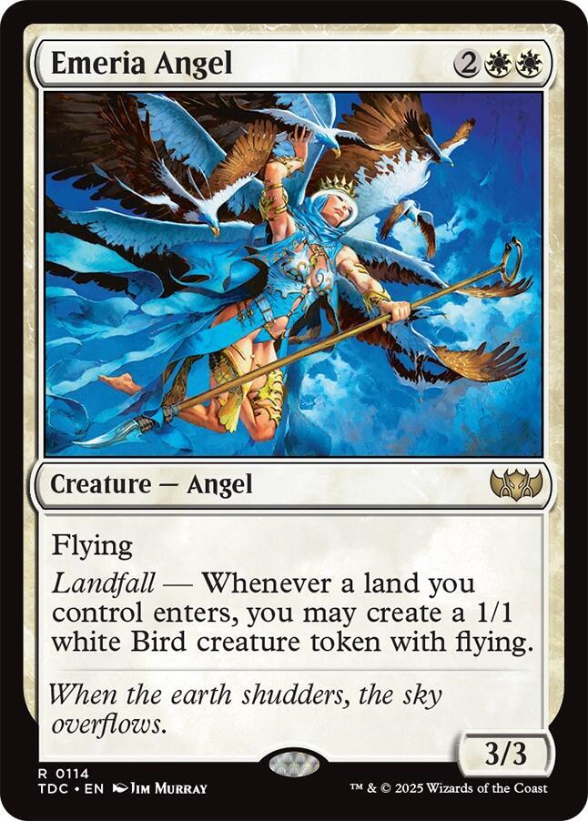 Emeria Angel 114 card from Commander: Tarkir: Dragonstorm