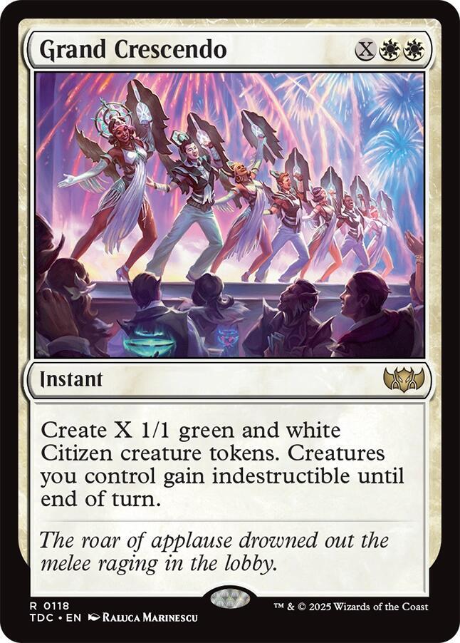 Grand Crescendo 118 card from Commander: Tarkir: Dragonstorm