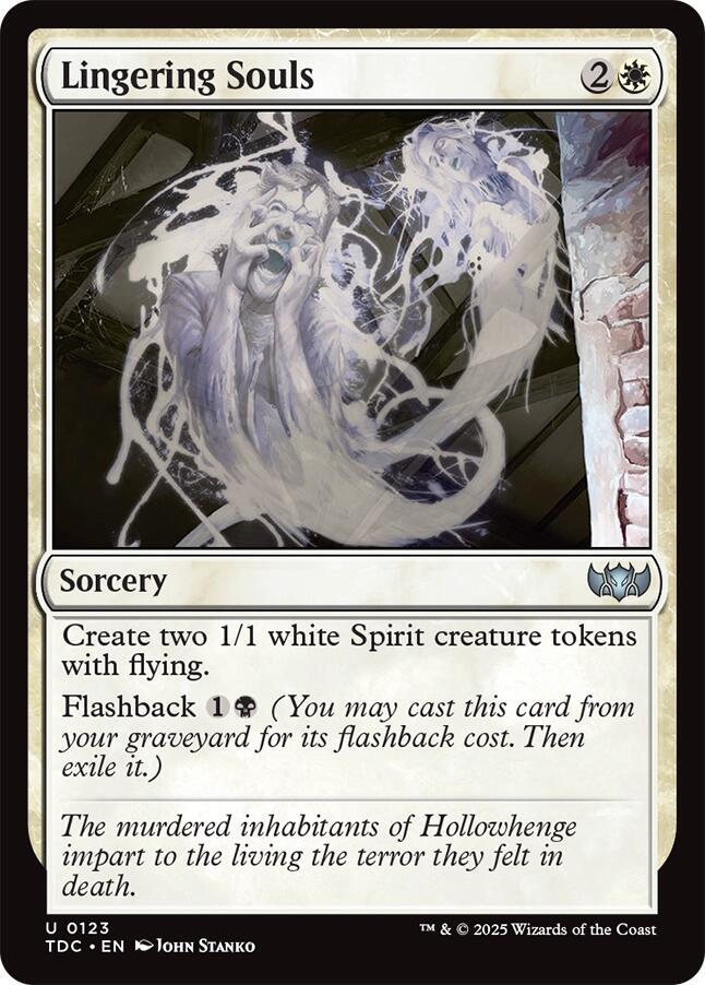 Lingering Souls 123 card from Commander: Tarkir: Dragonstorm