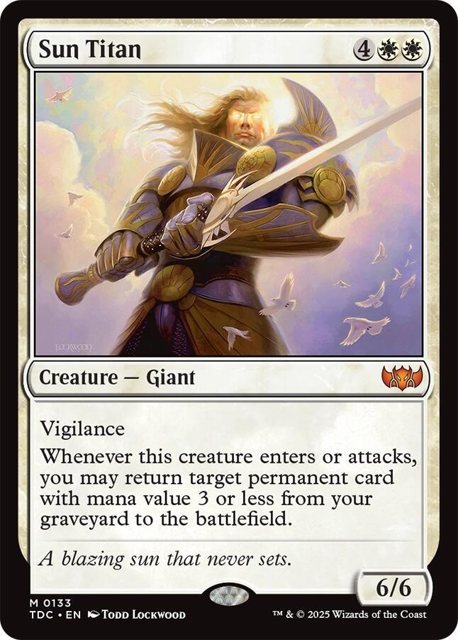 Sun Titan 133 card from Commander: Tarkir: Dragonstorm
