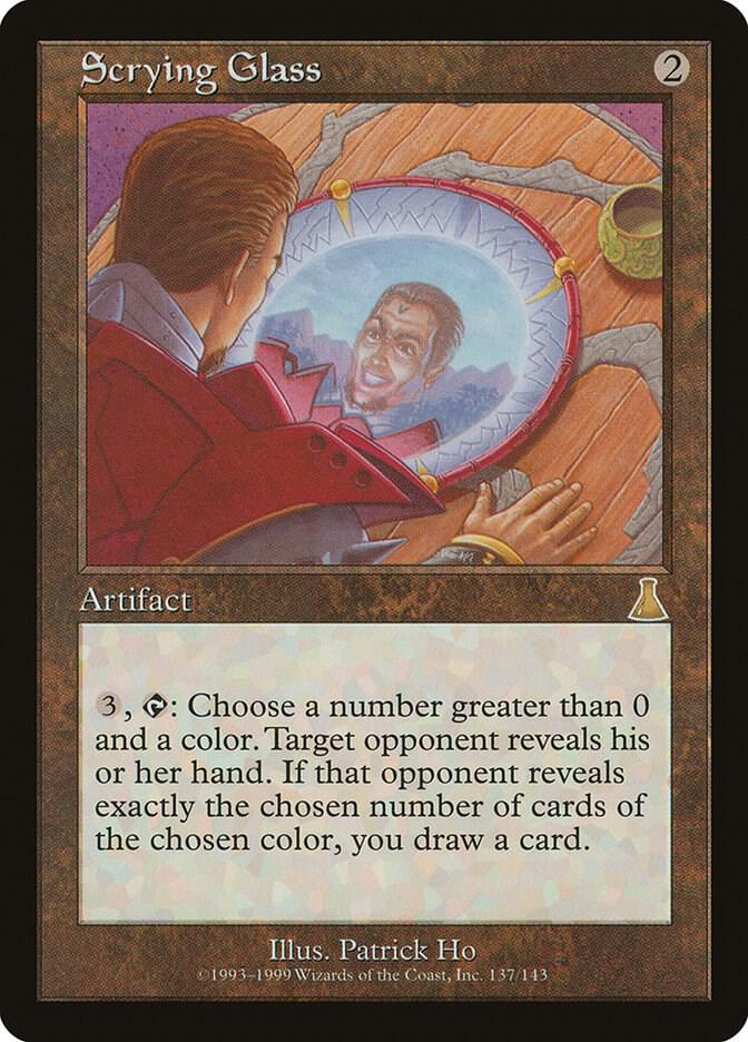 Scrying Glass 137 card from Urza's Destiny