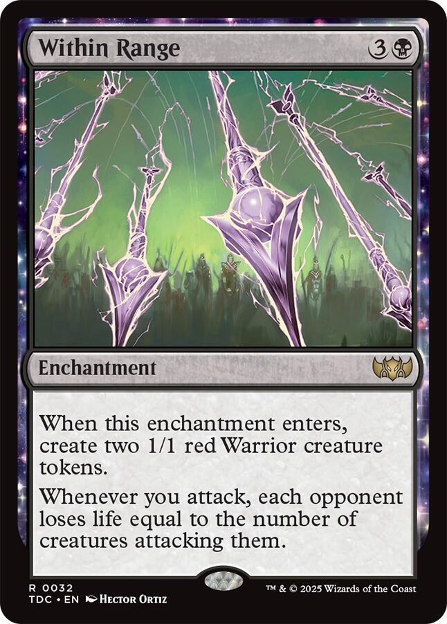Within Range 32 card from Commander: Tarkir: Dragonstorm