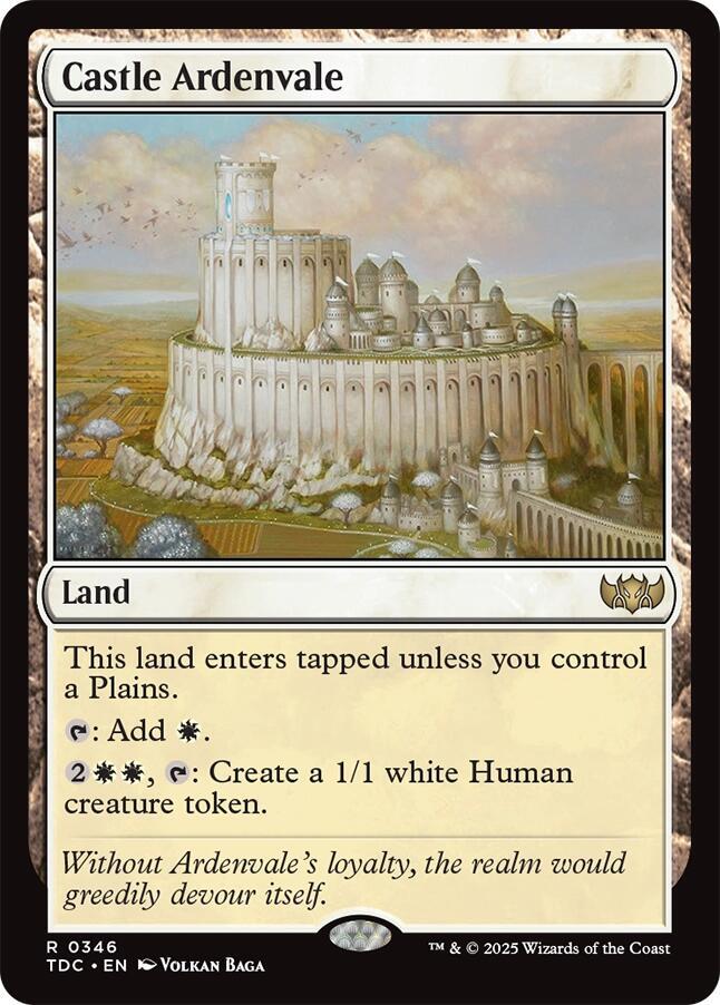 Castle Ardenvale 346 card from Commander: Tarkir: Dragonstorm