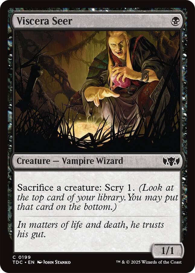 Viscera Seer 199 card from Commander: Tarkir: Dragonstorm
