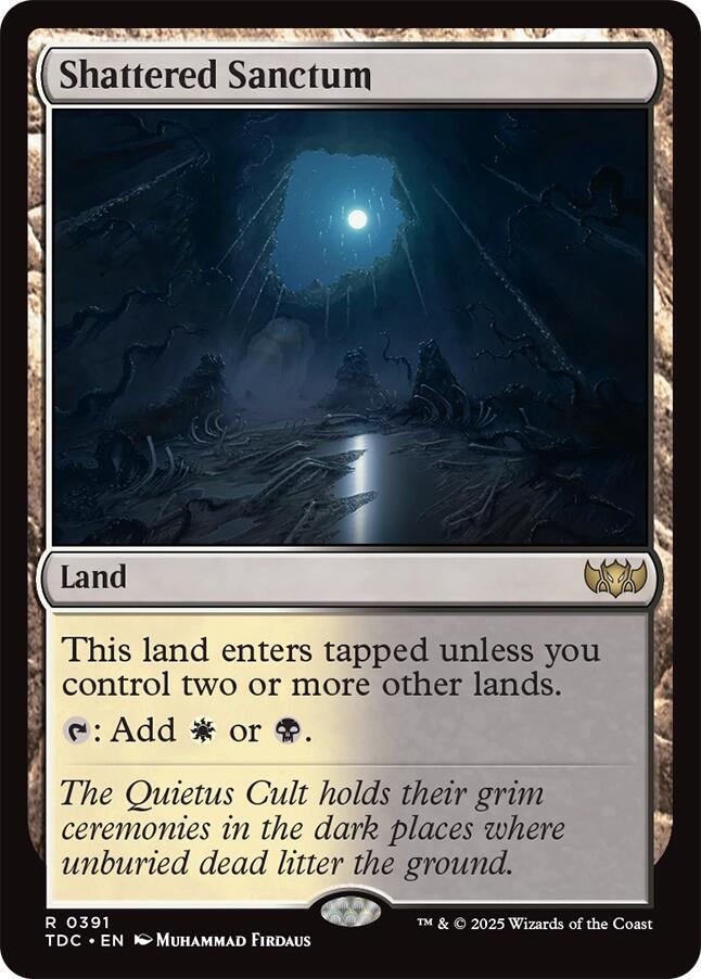 Shattered Sanctum 391 card from Commander: Tarkir: Dragonstorm
