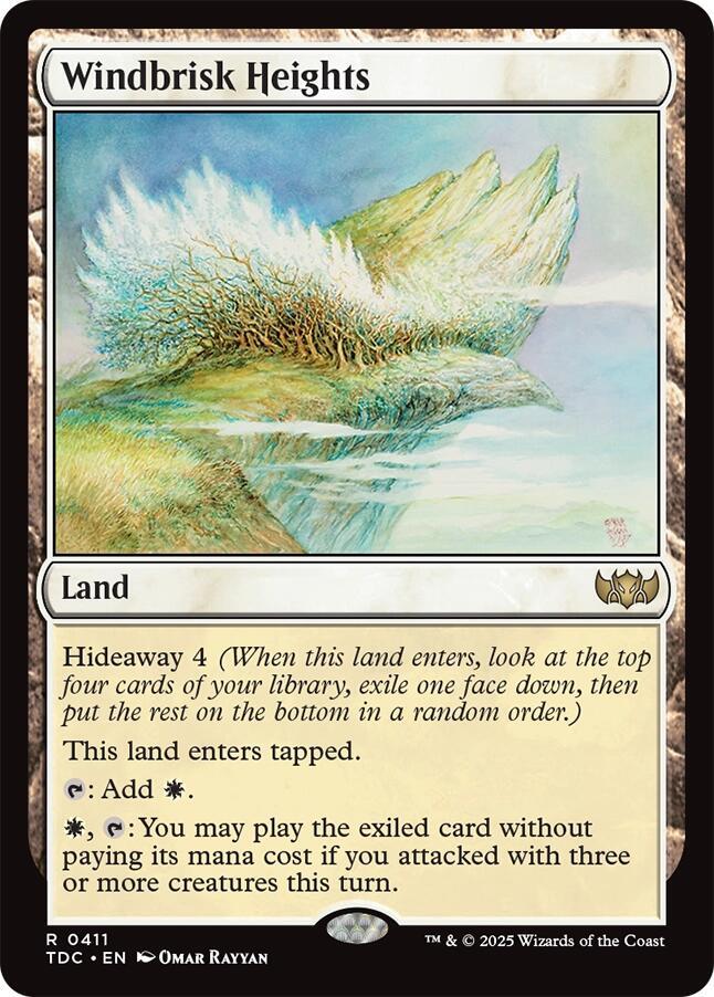 Windbrisk Heights 411 card from Commander: Tarkir: Dragonstorm