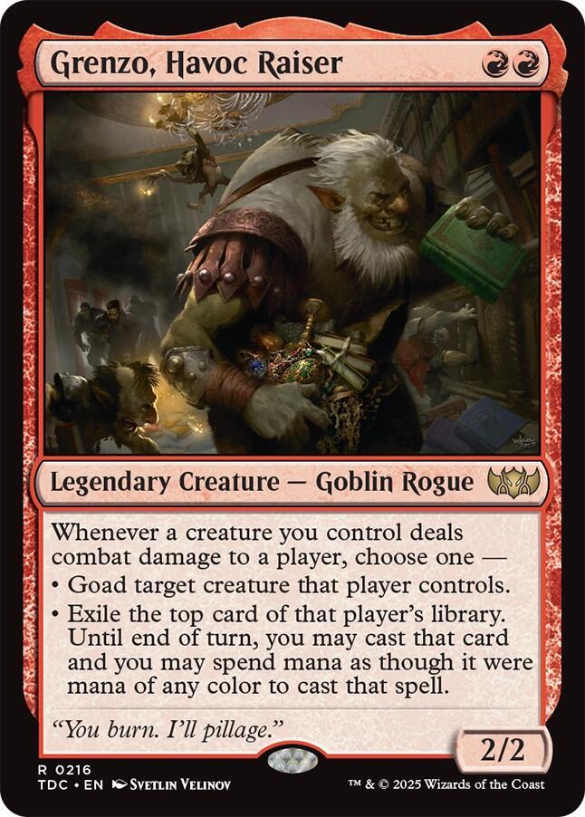 Grenzo, Havoc Raiser 216 card from Commander: Tarkir: Dragonstorm