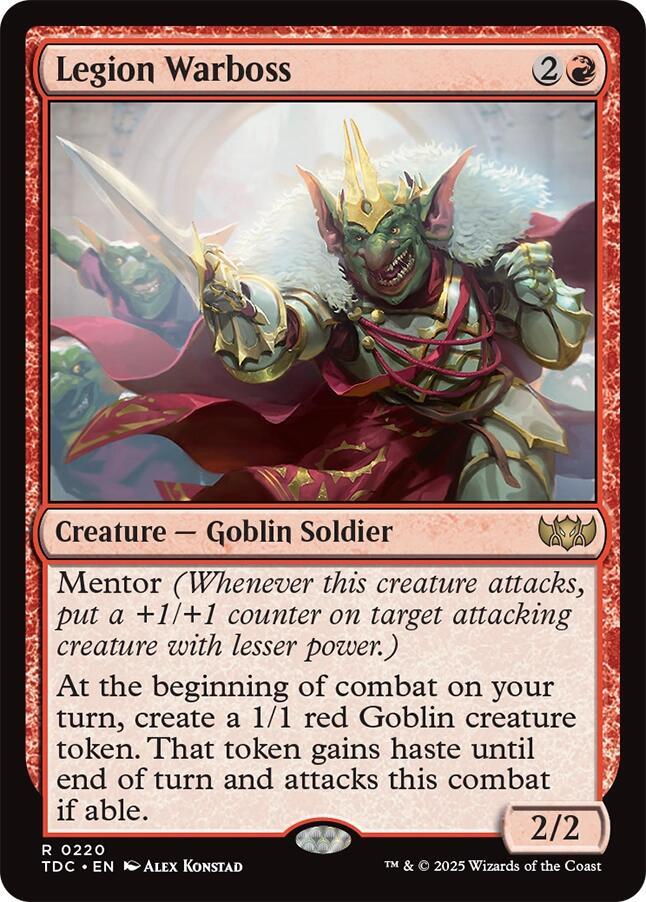 Legion Warboss 220 card from Commander: Tarkir: Dragonstorm