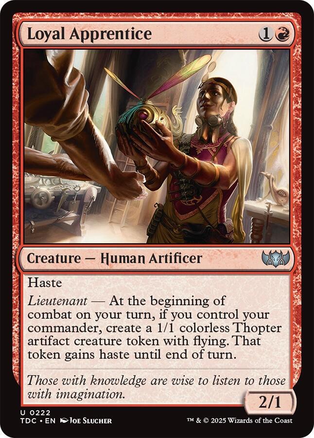 Loyal Apprentice 222 card from Commander: Tarkir: Dragonstorm