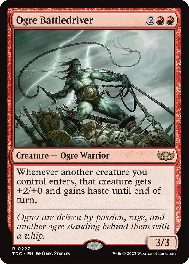 Ogre Battledriver 227 card from Commander: Tarkir: Dragonstorm