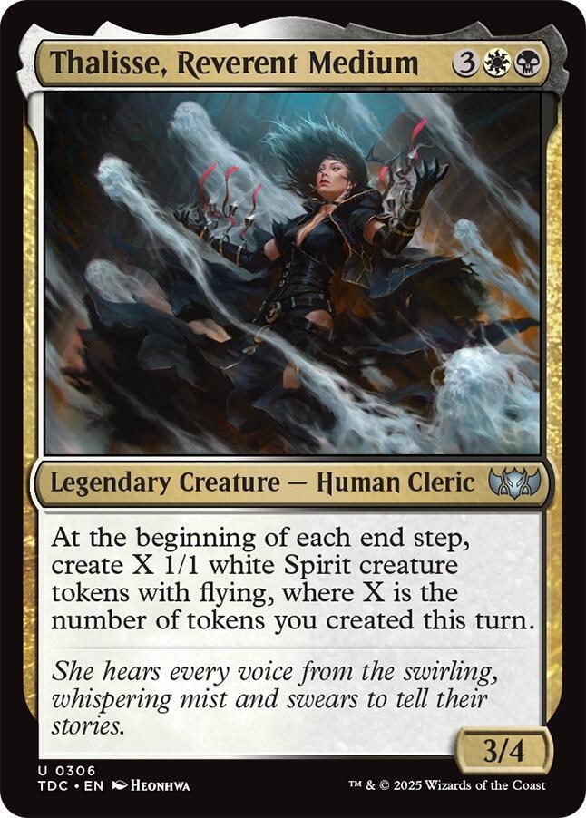 Thalisse, Reverent Medium 306 card from Commander: Tarkir: Dragonstorm