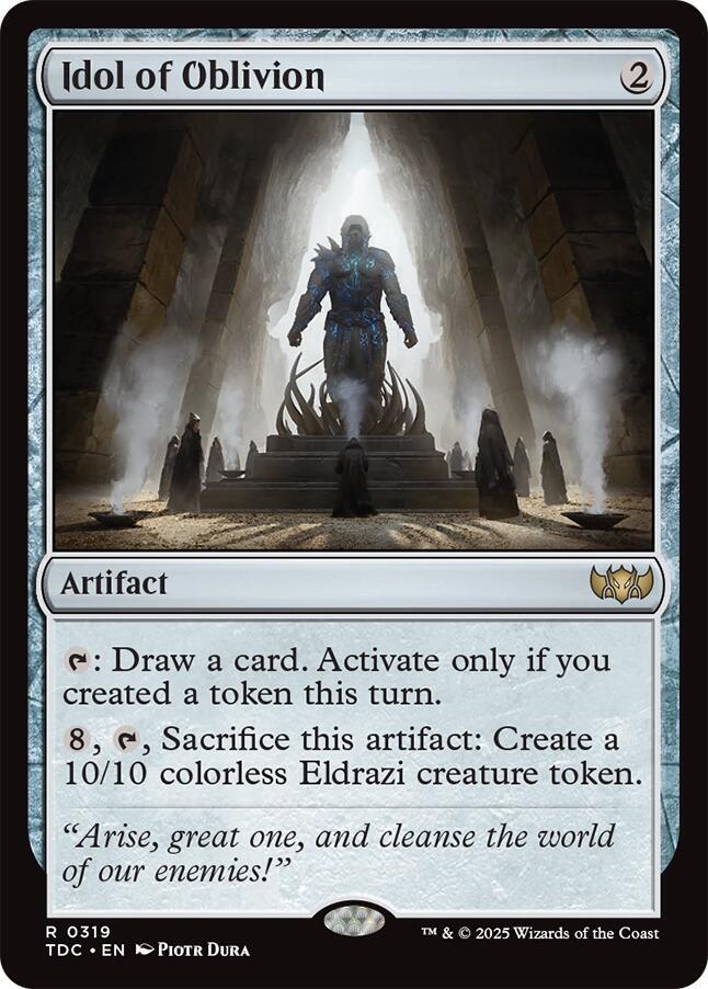 Idol of Oblivion 319 card from Commander: Tarkir: Dragonstorm