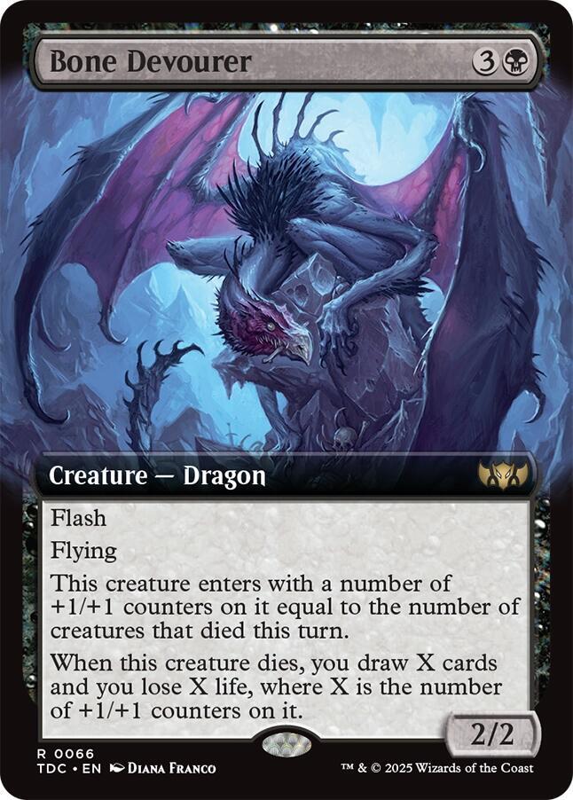 Bone Devourer (Extended Art) 66 card from Commander: Tarkir: Dragonstorm