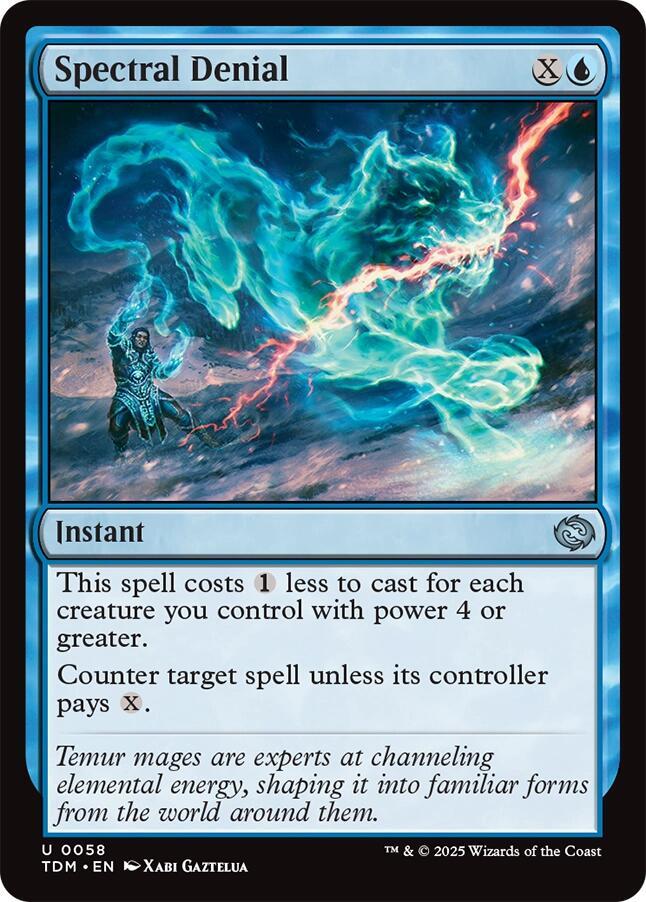 Spectral Denial 58 card from Tarkir: Dragonstorm