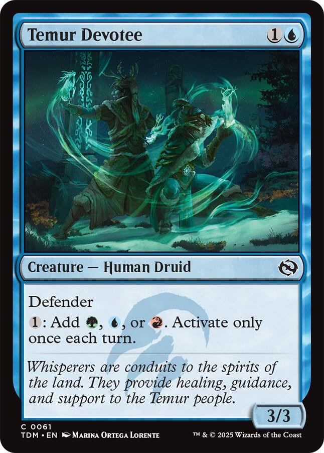 Temur Devotee 61 card from Tarkir: Dragonstorm