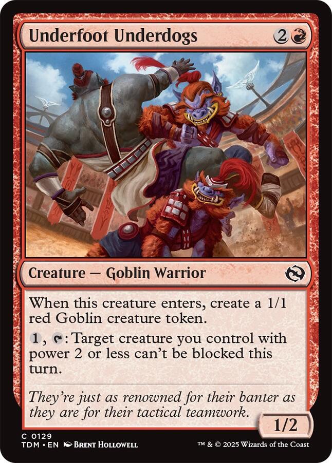 Underfoot Underdogs 129 card from Tarkir: Dragonstorm