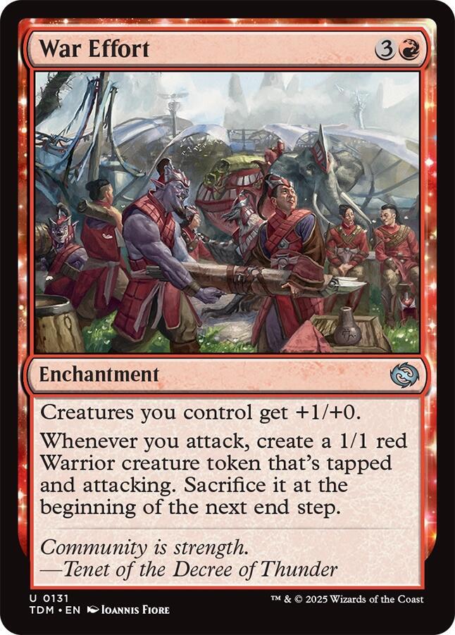 War Effort 131 card from Tarkir: Dragonstorm