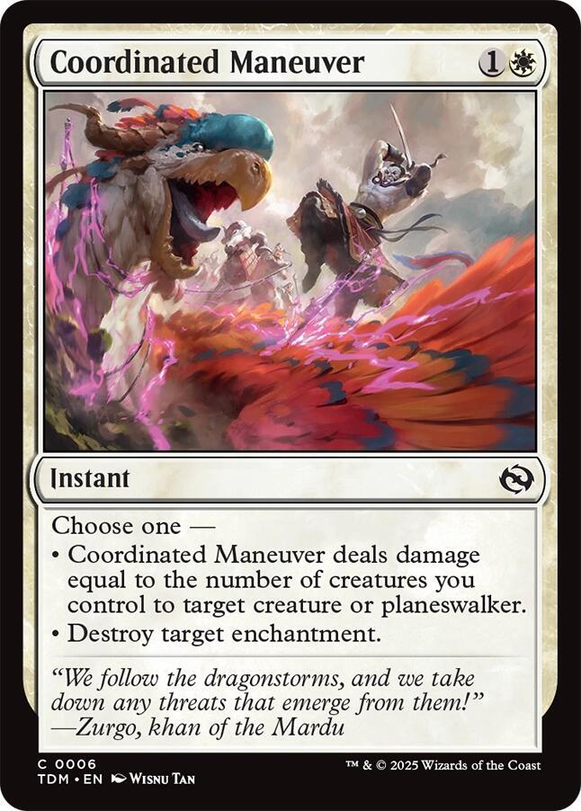 Coordinated Maneuver 6 card from Tarkir: Dragonstorm