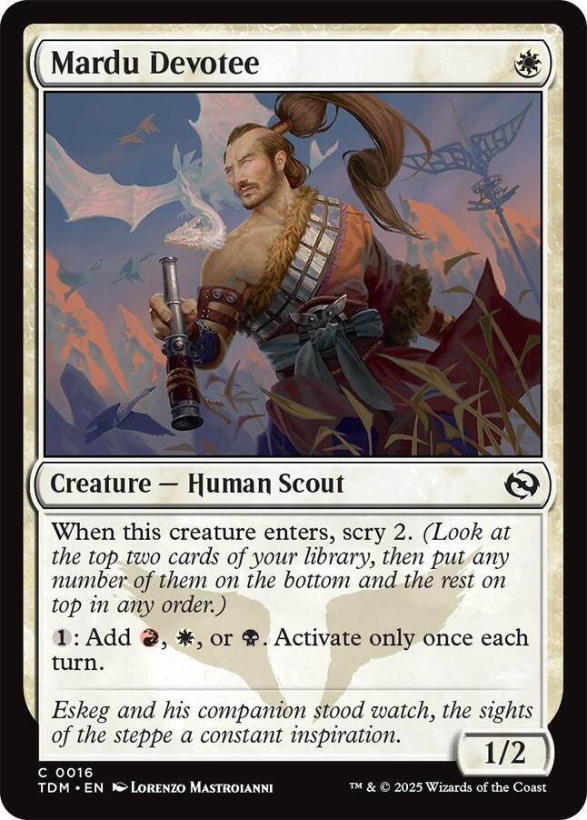 Mardu Devotee 16 card from Tarkir: Dragonstorm